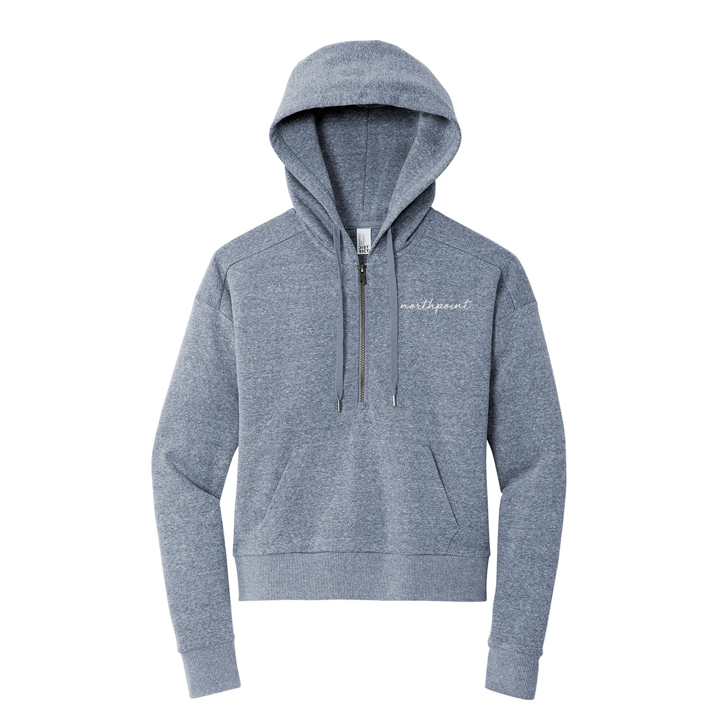 District Perfect Tri 1/2-Zip - Ladies Navy Frost
