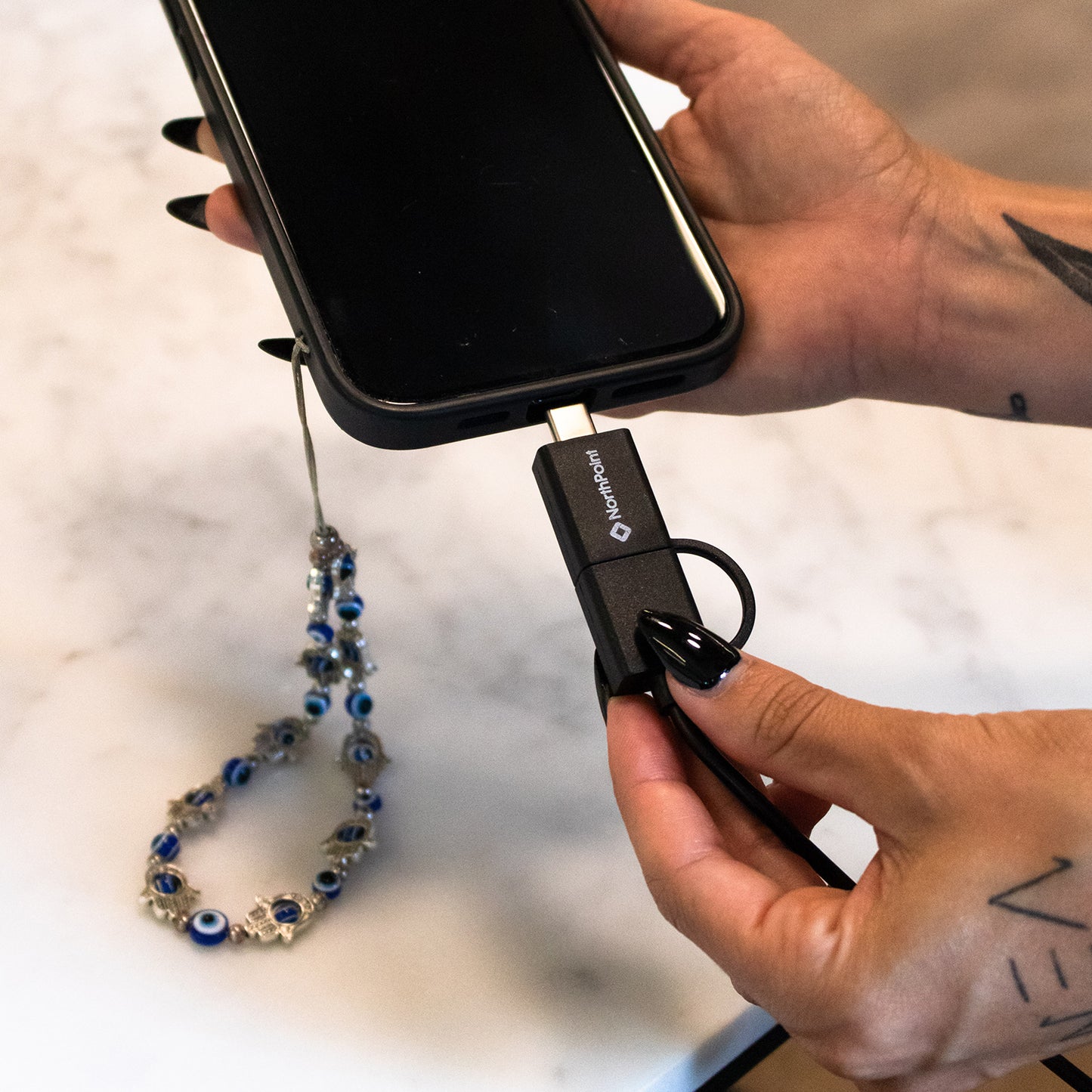 5-in-1 Recycled Long Charging Cable