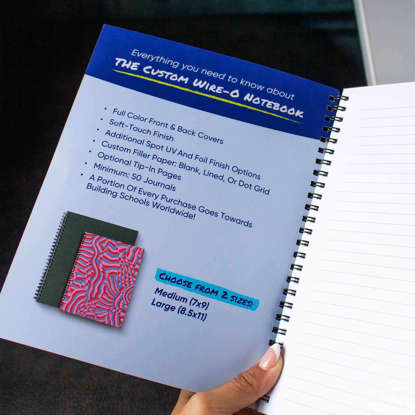 Medium Wire-o Custom Journal