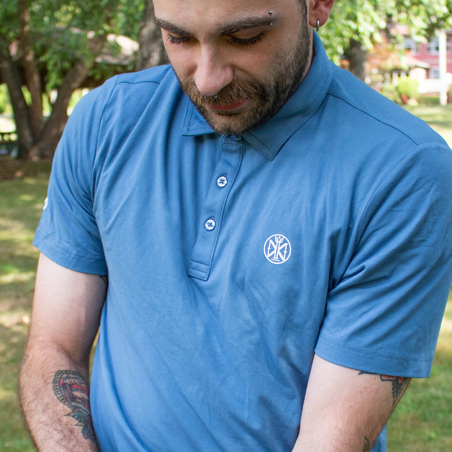 TravisMathew Glenview Solid Polo - Stellar Blue