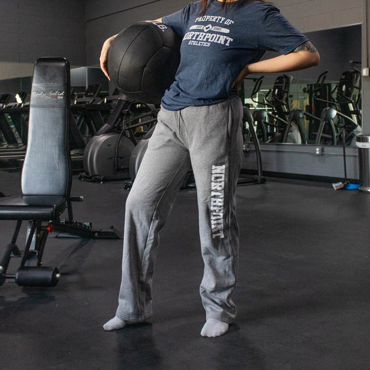 NorthPoint Athletics Wide Leg Sweatpant - Gray