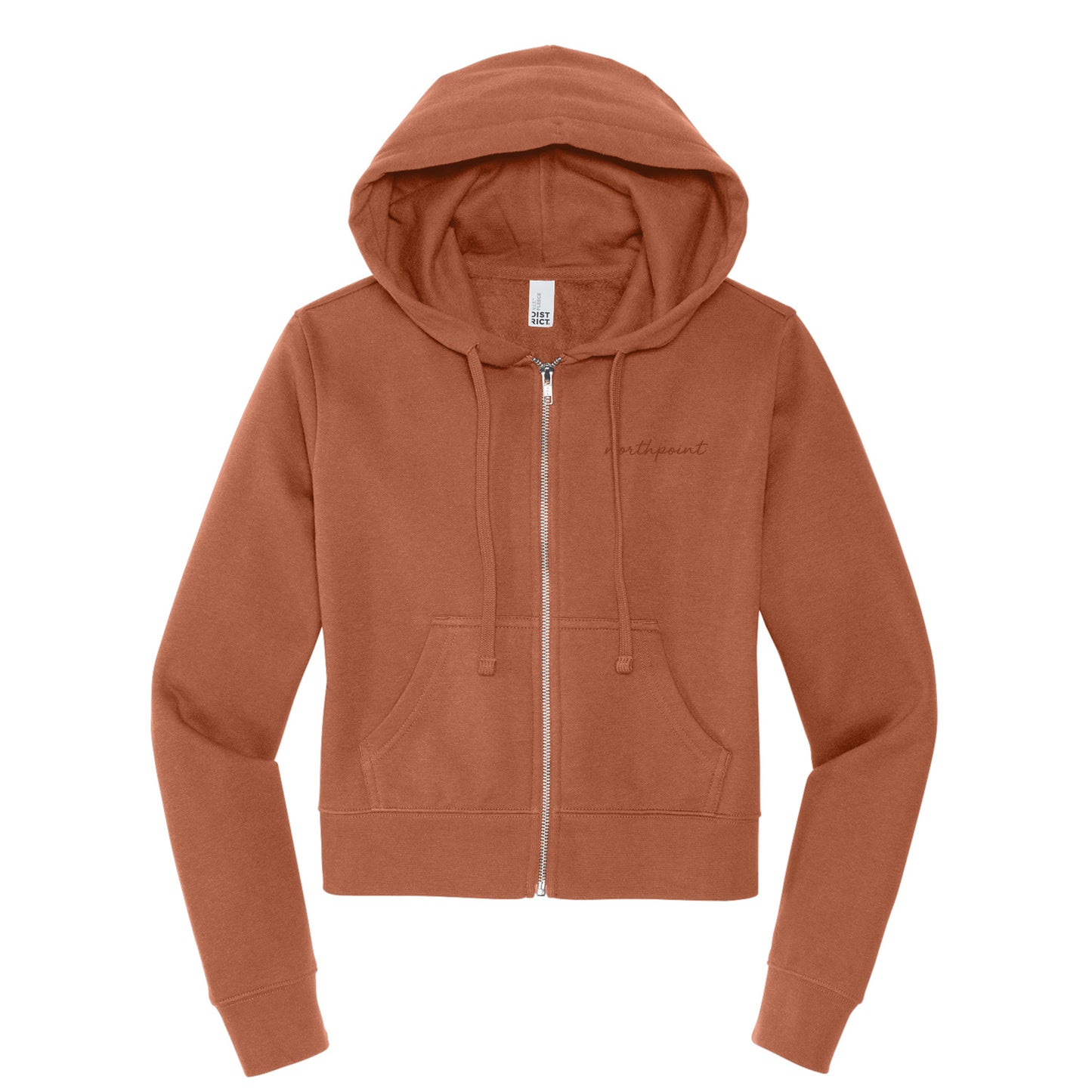 District® V.I.T.™ Ladies' Fleece Full Zip Hoodie - Desert Rose